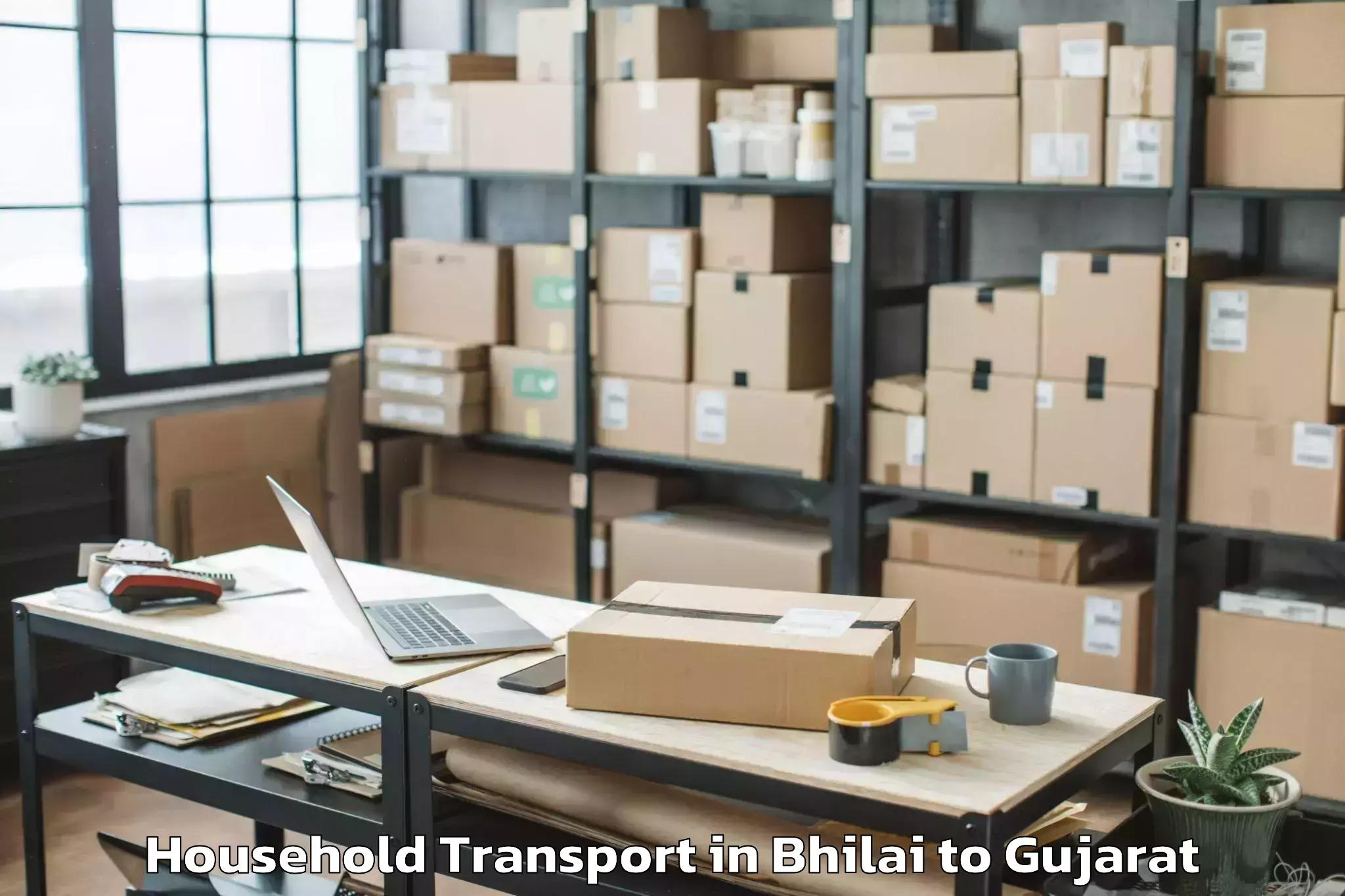 Bhilai to Vyara Household Transport Booking